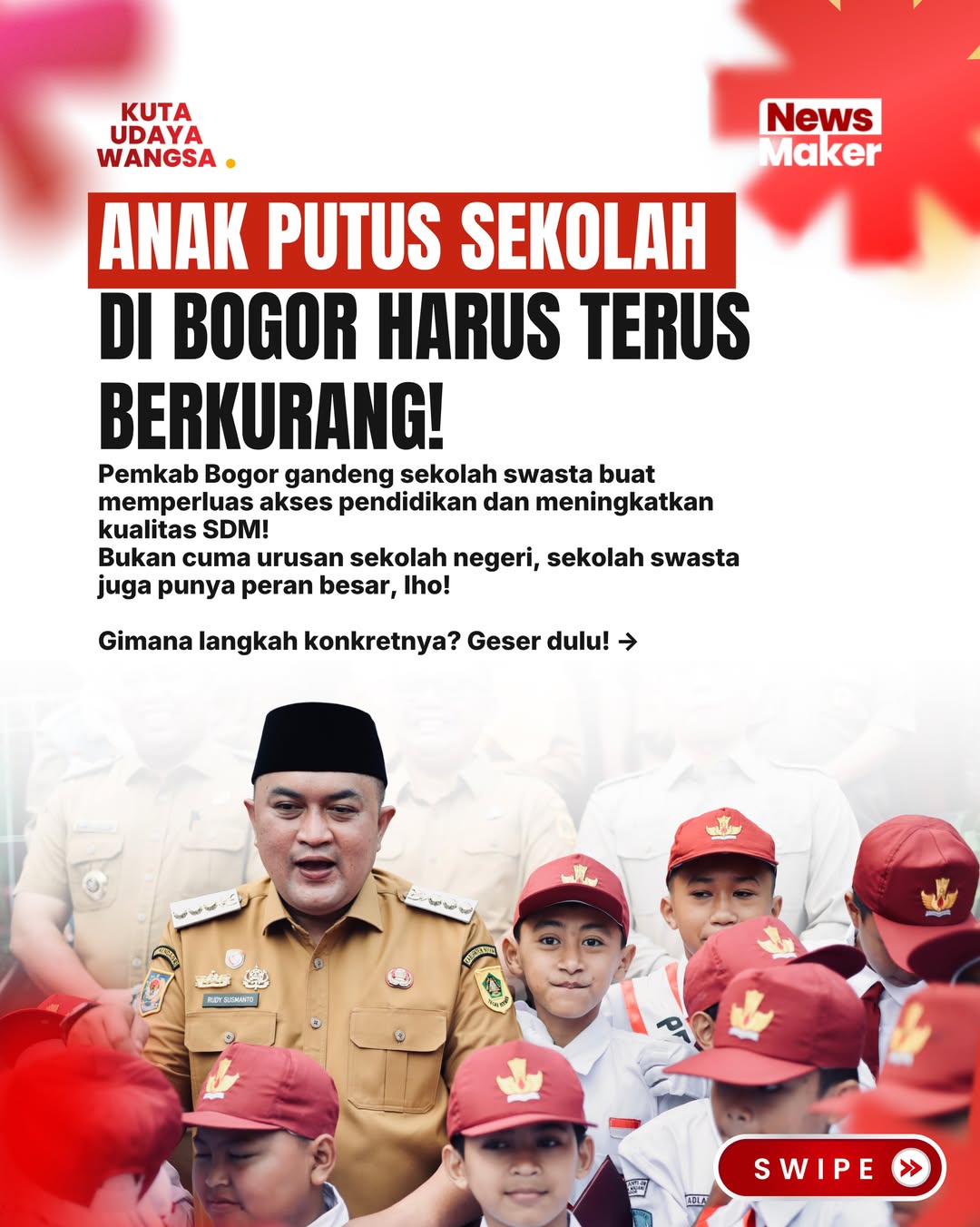 Anak putus sekolah di Kabupaten Bogor harus terus berkurang!