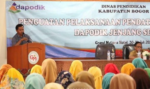 DISDIK GELAR BIMTEK PENGUATAN INFORMASI DAPODIK