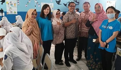 Kampanyekan Kesejahteraan Remaja, UNICEF Kunjungi SMPN 3 Leuwiliang